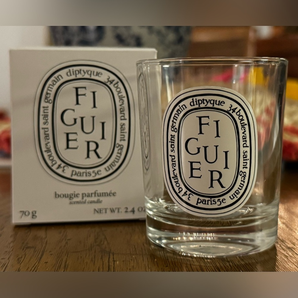 Diptyque Figuier Empty Glass Jar 2.5 oz with Box